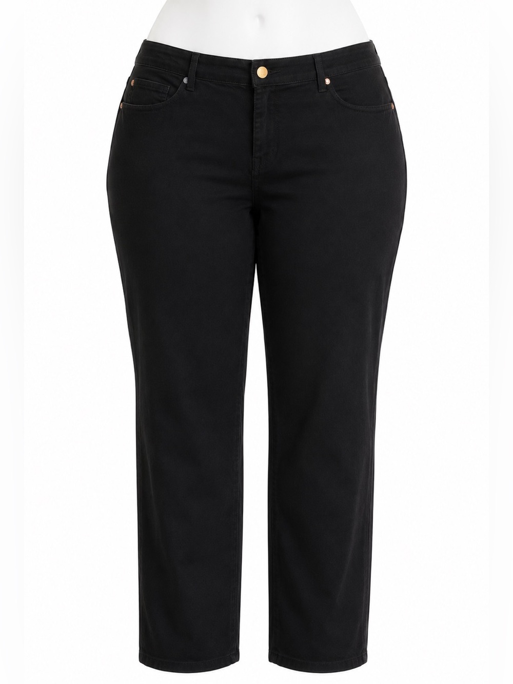 Size 22W Judy‎ Blue Women’s Black Garment Dyed Straight Leg Jeans Plus Size